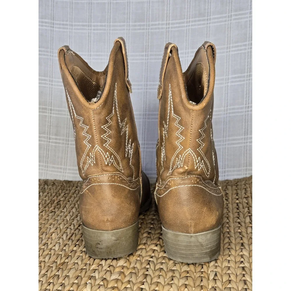 American Eagle‎ Youth Cowboy/Cowgirl  Boots Size 2 Farm Rodeo Horse Summer EUC
